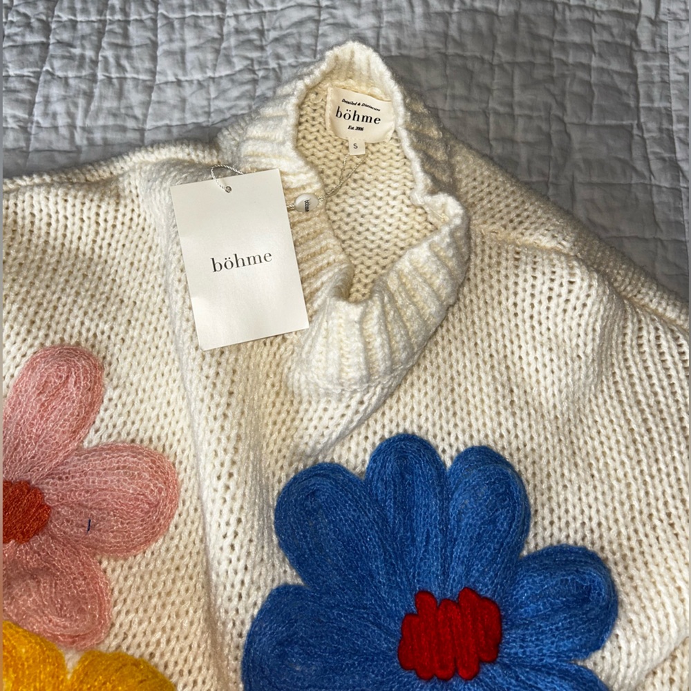 Bohme Hartley Floral Sweater NWT (S) - Picture 4 of 6